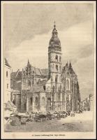 Morelli Gusztáv (1848-1909) és Rauchbauer: A kassai székesegyház régi külseje, 1890-es évek. Rotáció...