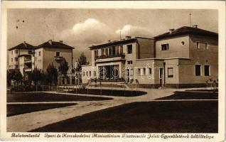 1938 Balatonőszöd, Ipari és Kereskedelmi Minisztérium Tisztviselői Jóléti Egyesületének üdülőtelepe