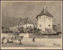 Háry Gyula (1864-1946) után, Morelli Gusztáv (1848-1909): A Bethlen-bástya Kolozsvárt, 1890-es évek....