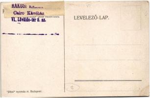 Budapest VI. Rákosi Kálmán Cairo (később Zita) Kávéház, belső, Lövölde tér 6. - friss tulajdonos vál...