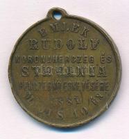 Osztrák-Magyar Monarchia 1881. "Emlék Rudolf koronaherczeg és Stefánia herczegnő esketésére 188...