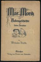 Busch, Wilhelm: Max und Moritz. Eine Bubengeschichte in sieben Streichen. München, é.n., Braun und Schneider, 56 p. Német nyelven. Utólag kézzel kiszínezett illusztrációkkal. Kiadói papírkötés.