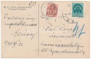 1941 Budapest VIII. Magyar királyi állami gyermekmenhely, főépület. Üllői út 86. (EK) + Portó