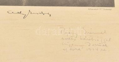 1924 Czigány Dezső (1883-1937) festménye után: Ady Endre portréja. Fénynyomat, papír, jelzett a nyom...