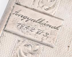 Ezüst (Ag) cigaretta tárca jelzett 51 g 8x5 cm