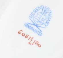 Herendi Rotschild mintás porcelán tojás. Kézzel festett, jelzett, hibátlan. 16 cm