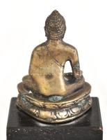 Jelzés nélkül: Buddha és Shiva. Öntött patinázott bronz, masszív installációs fakerettel. 60x60cm