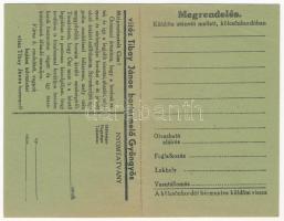 Gyöngyös, Vitéz Tibay János bortermelő kihajtható reklámja (EB)