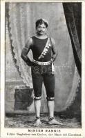 1906 Mister Rannie Echter Singhalese aus Ceylon, der Mann mit Eisenhaut / A szingaléz vasbőrű férfi, cirkuszi mutatványos / Sinhalese circus acrobat