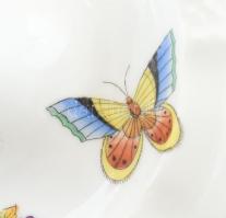 Herendi Viktória mintás porcelán gyertyatartó / lámpatest, kézzel festett, kis kopásokkal. Jelzett. ...