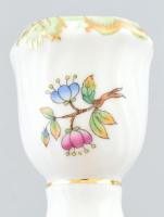 Herendi Viktória mintás porcelán gyertyatartó / lámpatest, kézzel festett, kis kopásokkal. Jelzett. ...