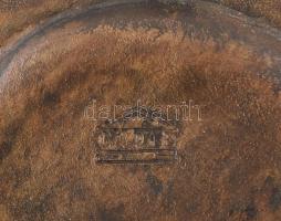 Bronz fali tál Noé legenda. Múzeumi másolat. d: 17 cm