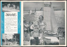 cca 1930 A Balatonlellei Gyárfás szálloda képekkel és rajzokkal gazdagon illusztrált német nyelvű le...