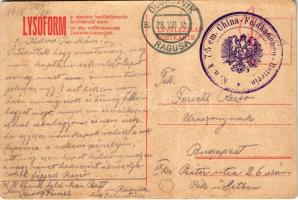 1915 Hindenburg tábornagy, a mazuri győző. A Képes Újság felvétele - Hátoldalon Lysoform fertőtlenít...