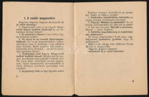 1942 Kiképzési emlékeztető, a Szellemi kiképzés c. segédlet 2. sz. melléklete a támadás, védekezés, ...