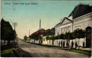 1909 Kula, Árpád útnak egyik részlete. Schröder kiadása / street view (EK)