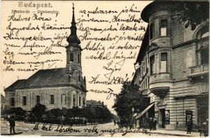 Budapest I. Krisztina tér, templom, Alagút utca