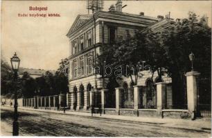 1912 Budapest I. 3. számú Helyőrségi kórház tiszti penzióval. Alkotás utca 25., Rummel Tivadar kiadása