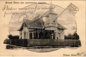 1902 Budapest III. Rómaifürdő, Római fürdő; Berczik István miniszteri tanácsos nyaralója, villa - Éljen a szép Karola