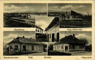 1947 Tahi (Tahitótfalu), Hajóállomás, Nagy Mária villa, Rauchmann üzlet, Áruház, Tahi csárda, vendéglő, étterem. Kiadja Rauchmann Manóné