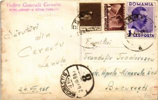1938 Csernátfalu, Cernat, Cernatu (Négyfalu, Sacele); Vedere Generala / látkép, Bálint István, Gáspá...