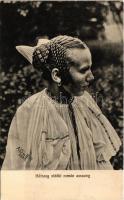 Hátszeg, Hateg; vidéki román asszony. Adler fényirda 2646. 1910 / Romanian folklore, woman (Rb)