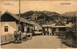 1918 Csíkszereda, Miercurea Ciuc; Gyimesi határ, határőrök. Kiadja Szvoboda József / border station by Ghimes, customs office