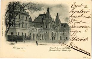 1899 (Vorläufer) Temesvár, Timisoara; Józsefvárosi indóház, vasútállomás / railway station in Iosefin