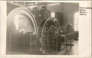 1917 Braila, Elektriertätswerke / electricity works, power plant interior. photo