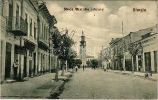 1928 Giurgiu, Gyurgyevó, Gyurgyó; Strada Alexandru Lahovary / street, shop (EK)