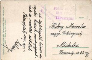 1917 Tátraszéplak, Tatranska Polianka, Westerheim (Magas-Tátra, Vysoké Tatry); téli élet, síelők cso...