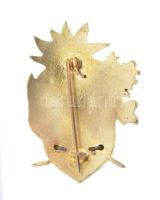 1911. "M.T.E. E-O (Magyar Turista Egyesület Esztergomi Osztálya) 1911" zománcozott és aran...