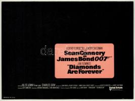 1971 Diamonds Are Forever c. James Bond film angol nyelvű, kihajtható prospektusa