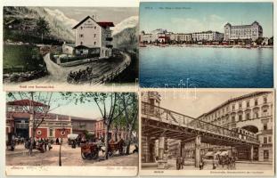46 db RÉGI külföldi város képeslap vegyes minőségben / 46 pre-1945 European town-view postcards in m...
