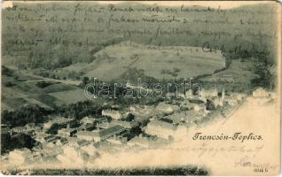 Trencsénteplic, Trencianske Teplice; látkép / general view, spa (EM)
