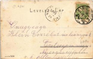 1906 Budapest I. Új Pénzügyminisztérium, Szentháromság szobor. Ganz Antal 39. (r)