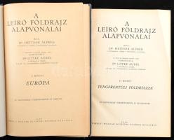 Hettner Alfréd: Világföldrajz. A leíró földrajz alapvonalai. I-II. köt. I. köt.: Európa. II. köt.: T...