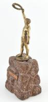 1959 Sport díj réz szoborral, kő talapzaton 39 cm