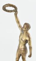 1959 Sport díj réz szoborral, kő talapzaton 39 cm