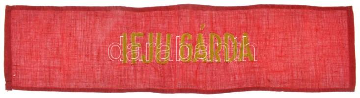 ~1970. "KISZ Ifjú Gárda - Kiváló" aranyozott, festett bronz jelvény + "KISZ Ifjú Gárd...