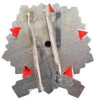 ~1960. "Határőrség - Járőrparancsnok" ezüstözött, részben tűzzománcos bronz szolgálati jel...