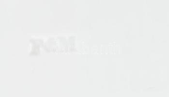 Fischer & Mieg (F&M) antik porcelán tálca, aranyozott, plasztikus díszítéssel, gyümölcsös mi...