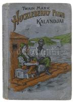 Mark Twain: Huckleberry Finn vándorlásai és kalandjai. Ford.: Kemény György. Bp., 1905., Magyar Könyvkiadótársaság. Fekete-fehér illusztrációkkal. Kiadói aranyozott, festett, illusztrált egészvászon-kötés, a borítón kopásnyomokkal, az elülső szennylap hiányzik, kissé laza fűzéssel.