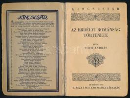 Tóth András: Az erdélyi románság története. Kincsestár - A Magyar Szemle Társaság Kis Könyvtára 13. ...