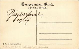 SMS Erzherzog Karl az Osztrák-Magyar Haditengerészet Erzherzog Karl-osztályú pre-dreadnought csataha...