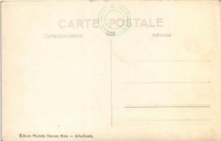 Ada Kaleh, Bazar / Bazár, Omer Adil üzlete, kávéház. Mustafa Hassan Reis kiadása / Turkish bazaar, s...