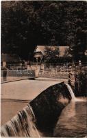 1917 Boksánbánya, Németbogsán, Deutsch-Bogsan, Bocsa Montana; Bründl vízesés. Rosner Adolf kiadása / Wasserfall / waterfall (vágott / cut)