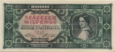 1946. 100.000MP (2x) egyugrású sorszámmal T:I
