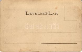 1901 Petrozsény, Petrosani; Krivadiai római őstorony romja, Boli-barlang. Herz Arnold kiadása. Honis...