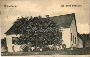1933 Kolozsborsa, Borsa; Állami elemi népiskola / school